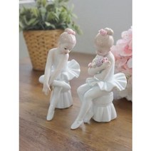 발레소녀 2p set (30 32) 도자기 인형 장식 인테리어 장식품 미니어처 집들이선물