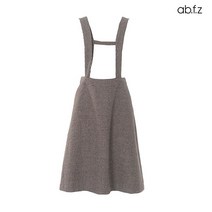 에이비플러스 ab.f.z 브라운 체크 서스펜더 원피스 (AFU4GO55A)