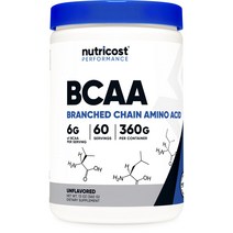 뉴트리코스트 BCAA 무맛, 1개, 360g