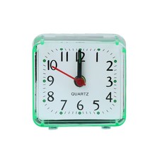 미니 스퀘어 알람 시계 뾰족한 바늘 디지털 깨우기 타이머 선물 용품, 녹색