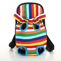 가방 이동장 강아지 고양이 이동 캐리어 반려견 슬링백 애견 백팩, XL(5.5~7.5kg 권장), 무지개