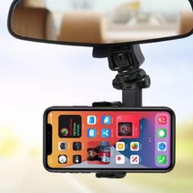 차량용 태블릿 스마트폰 뒷좌석 헤드레스트 거치대 룸미러거치대 차량용 핸드폰 휴대폰 거치대 자동차 스마트폰, No.01 잡아주는 스마트폰거치대 블랙, No.01 잡아주는 스마트폰거치대 블랙