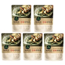 씨제이제일제당 비비고 전복미역국 500g x 5개, 선택/비비고 전복미역국 500g 5개, 1