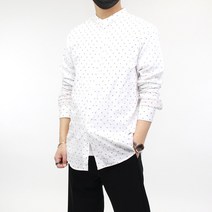 콘피아르 도트 스트라이프 차이나카라 셔츠 TC4704