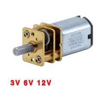 감속 기어 모터 속도조절 3V 6V 12V DC N20 미니 마이크로 메탈 기어 모터 휠 포함 15 30 50RPM 100 200R, 05 200RPM_03 12V