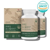 물과함께 보스웰리아 홈쇼핑 보스웰리스 보수웰리아 코스트코 보스웰릭산 성인남녀 60대 50대 여성 남성 여자 초록잎 녹색 홍합, 초록보스웰리아 60정 x2통