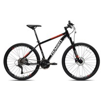 아텍스자전거 트라젠 TM3500 27.5인치 시마노24단 알루미늄 유압식디스크브레이크 MTB자전거, 완조립, 블랙레드