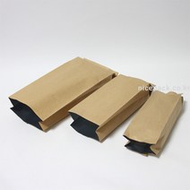 나이스팩 종이 커피봉투 M자 6cm x 22cm(옆면5cm) 100매