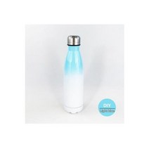 350ML/500ML Thermos DIY 이름 로고 이미지 사진 텍스트 크리 에이 티브 축의금 Fine 콜라 모양 스포츠 병 더블 StainlessSteel, 500 미리리터, 파란