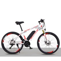 FRIKE 변속 전기자전거 36V 250W 8/10AH PAS 스로틀 겸용 리튬전지 MTB자전거 36KM/52KM, 블랙+블루, 8A기본형