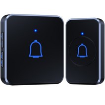 무선 초인종 도어벨 무선벨 홈 ip55 방수 1000ft 56 톤 7 볼륨 야외 스마트 도어 벨 차임 키트 led 플래시 수신기, 1버튼 1수신기-b, 나는 플러그