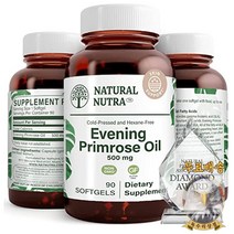 미국산 내츄럴뉴트라 이브닝 프림로즈 오일 500mg 90정 Evening Primrose Oil Natural Nutra 선물증정