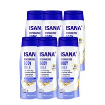 이사나 바디밀크 400ml ISANA reichhaltige Bodymilk, 6팩