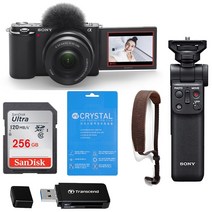 ZV-E10L 16-50mm 렌즈 + GP-VPT2BT 슈팅그립+ 센 Ultra 256GB +리더기+스트랩+액정필름 소니 공식대리점 홍익AV, 블랙