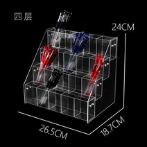 아크릴 펜꽂이 책꽂이 전면 진열장 진열대 잡지 노트 봉투 정리 문구점 매장 전시대, 4단 20칸 일반