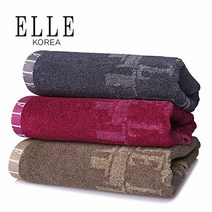 엘르 에펠답 뱀부셀 세면 타올 160g-3매, 색상:밤색 3매