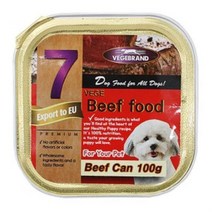 퍼피프랜드 사각캔 소고기 강아지 통조림 100g