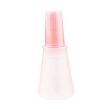 바베큐 오일 브러시 디스펜서 고온 내성 실리콘 조미료 병 주방 베이킹 도구, 04 분홍색