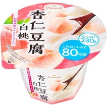 일본 푸딩젤리 과일젤리 타라미 타라미 안즈 두부 흰 복숭아 80kcal 230g × 6개