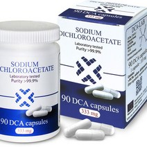 DCA 디클로로 아세트산 나트륨 - SODIUM DICHLOROACETATE (DCA) CAPSULES 333MG, 1팩, 90정