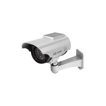 모형CCTV 감시카메라 IN11H 태양광 실버 건전지+스티커, 모형CCTV 감시카메라 IN11H 태양