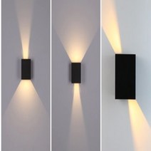 기발한아이디어상품 LED 벽등 센서 아파트 이색 조명, BLACK(센서선택), 10W, Cool(5500-7000K)