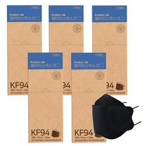 스카이 합리적인 KF94 블랙 마스크 대형 100매