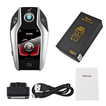 bmw 키 케이스 TK800 OBD 개조된 스마트 LCD BMW 메르세데스-벤츠뷰익 아우디 캐딜락 렉서스 랜드 로버 기아 도요타 범용 원격 리스, 02 Silver Colour_03 Russian