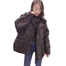 메이커 직판 구미 2023 가을 겨울 패션 한국판 핫 그물 미디움 롱 여성 패딩에 빅 사이즈 코트69212