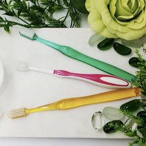 [AMISO] 국산 치과칫솔 치과전용칫솔 치과의사들이 추천하는 치과전용칫솔 성인 이중슬림모 고급모 교정모 어린이 곰돌이 고급모, 슬림모 일반 1박스12개 (색상랜덤)