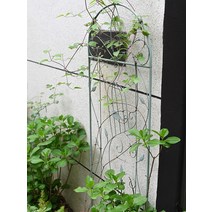 정원 가든아치 단독주택 꾸미기 철제 녹색 새장 화면 클레 마티스 장미 등나무 프레임 발코니 야외 장식 꽃 스탠드 장 통관, [01] 녹색(작음), [01] 큰
