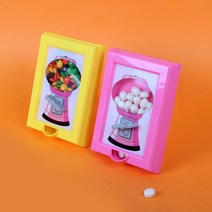 액자모양 검롤 캔디머신 사탕 자판기 발렌타인 크레인 기계 젤리빈 뽑기, 한나 핑크_선택안함