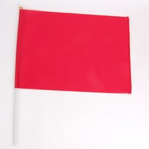 파티로 튼튼한 응원깃발 30x40cm 운동회 깃발 청기백기 깃발춤, 빨간색