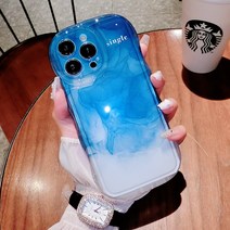 VMJ 잉크 얼룩은 14promax 휴대 전화 케이스에 적합합니다. 새로운 하이 엔드 iPhone13 여성용 하이 엔드 12pro 여름 11max 심플 플러스 패션 틈새 작은 신선한