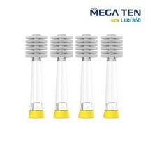 메가텐 유아 어린이 전동칫솔 리필 4P, 메가텐 리필 4P_미디엄