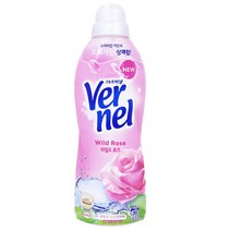버넬 섬유유연제 와일드로즈 본품, 0.9L, 5개