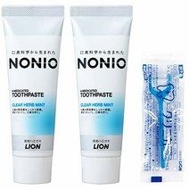 NONIO(노니오) (의약부외품) 하미가키 클리어 허브 민트 세트 130g×2개+Y자 치실 NONIO(ノニオ) (医薬部外品) ハミガキ クリアハーブミント セット 130g×2個+Y字フ