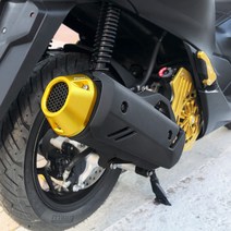 21-23 혼다 PCX125 머플러 커버 보호 캡, Black-블랙