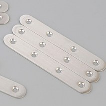 122mm 일자보강철물 10P 스텐평철 가구자석문연결 목재자석연결