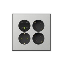 틸인스 Ti2 다크실버 펄 대기전력 자동차단 3구 콘센트 국산 아크릴타입, 1개