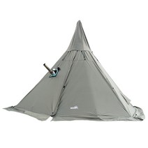 해외직구 동계 캠핑 화목난로용 피라미드 티피 텐트, 소형, 카키