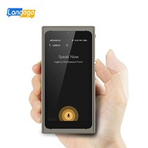 동시 통역기 영어 실시간 휴대용 번역기 음성 녹음기 다국어 전사 사진 번역 해석, 어두운 회색