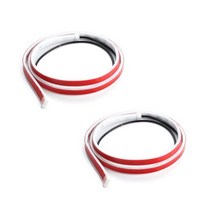 차량용 무드등 자동차 도어 장식 웰컴 라이트 스트립 스트로브 깜박이 조명 안전 12V 12, 2pcs