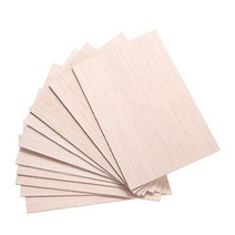 얇은 합판 나무 합판 판자 목재 10 개대 발사 시트 판 모델 발사 diy 집 선박 항공기 150mm 100mm 2mm, 없음
