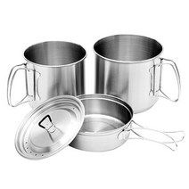 탑앤탑 스테인레스 듀얼 포트 코펠세트, 1세트