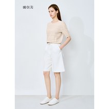 쉬즈미스 펀칭 포켓 반팔 니트 KPOO21140114775