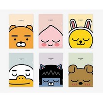 (디머스) 카카오프렌즈 L자 홀더 ㄱ자 화일 낱장 화일 10장입, 무지