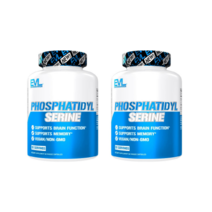 [해외]이브루션 포스파티딜세린 300mg Evlution PhosphatidylSerine Supplement, 2팩, 60정