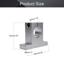 1 pcs 4 sk8 sk10 sk12 sk13 sk16 sk20 sk25 sk30 샤프트 지원 선형 막대 cnc 라우터, 1pcs, SK30 30MM
