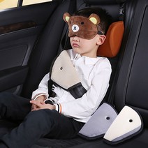 어린이 안전벨트 위치조절 패드 벨트쿠션 안전용품, 베이지(1P)